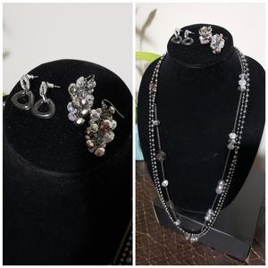 Chico's 3 Strand Necklace Set